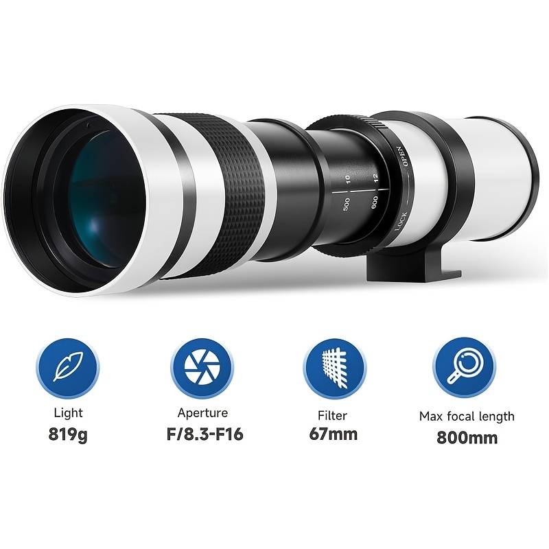Photography Ratio - Super teleobiektyw do Canon/Nikon/Sony - 420-800mm